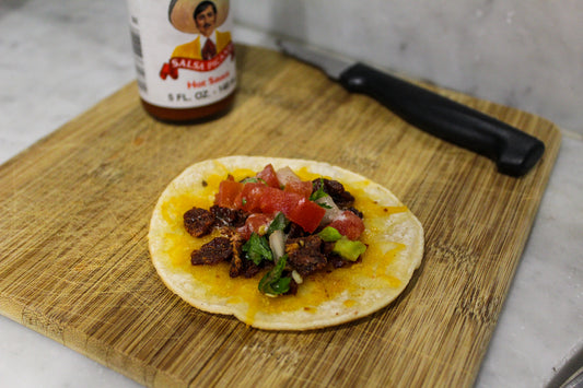 Tong Beef Jerky Tacos