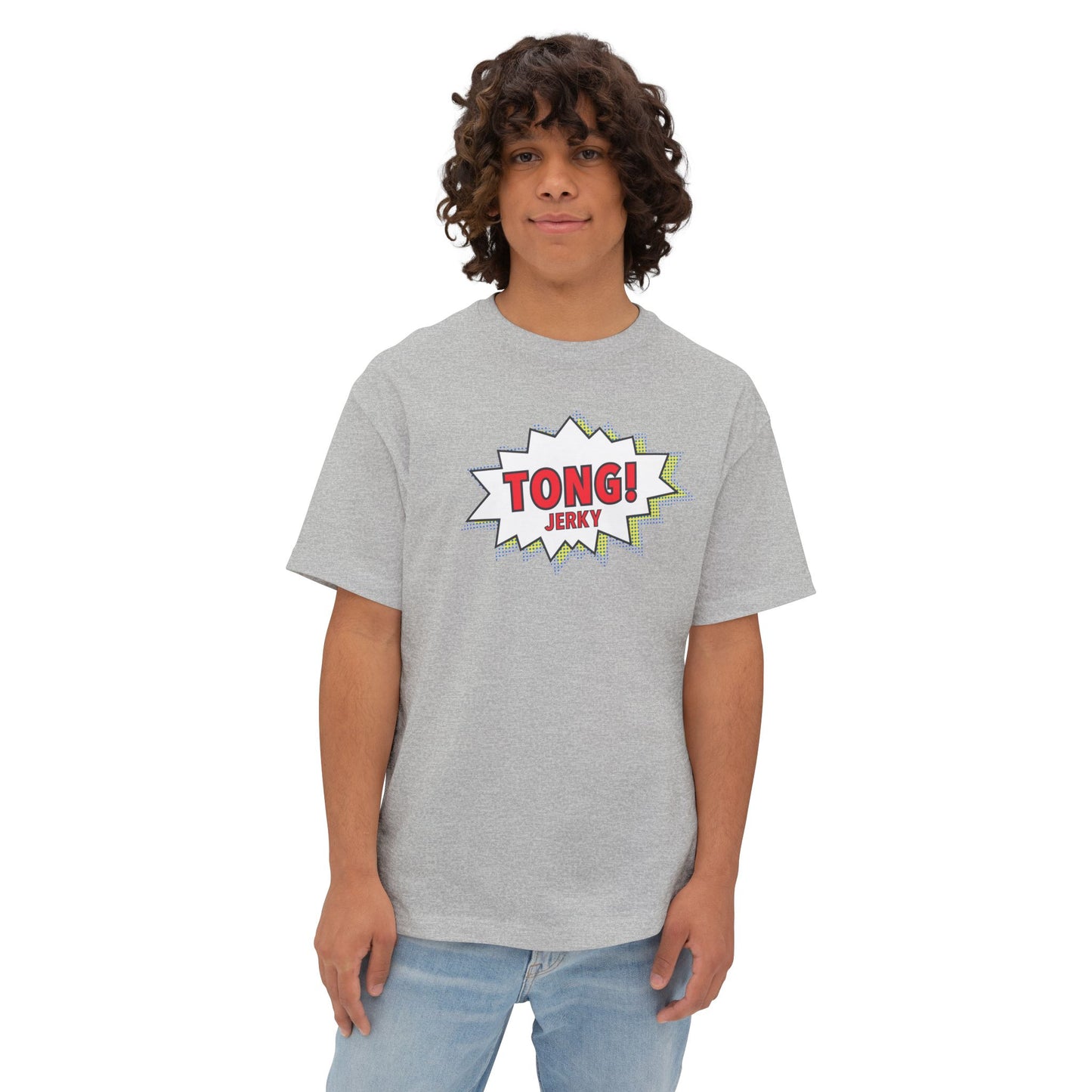 Tong Jerky Unisex Oversized Boxy Tee - Dark Colours