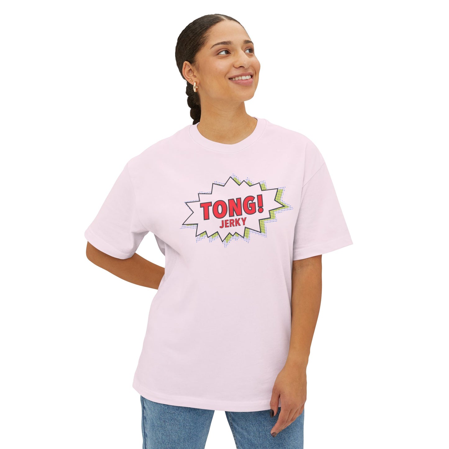 Tong Jerky Unisex Oversized Boxy Tee