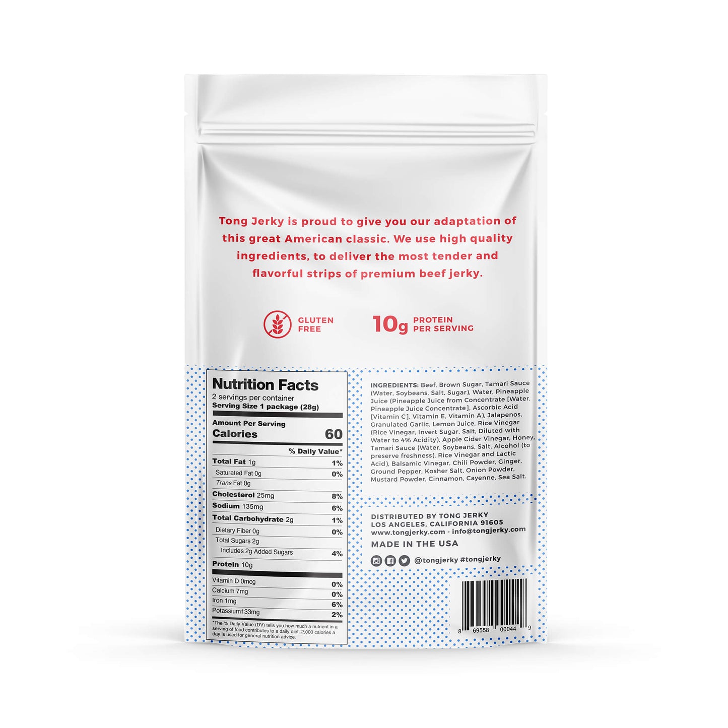 Tong Beef Classic nutrition facts