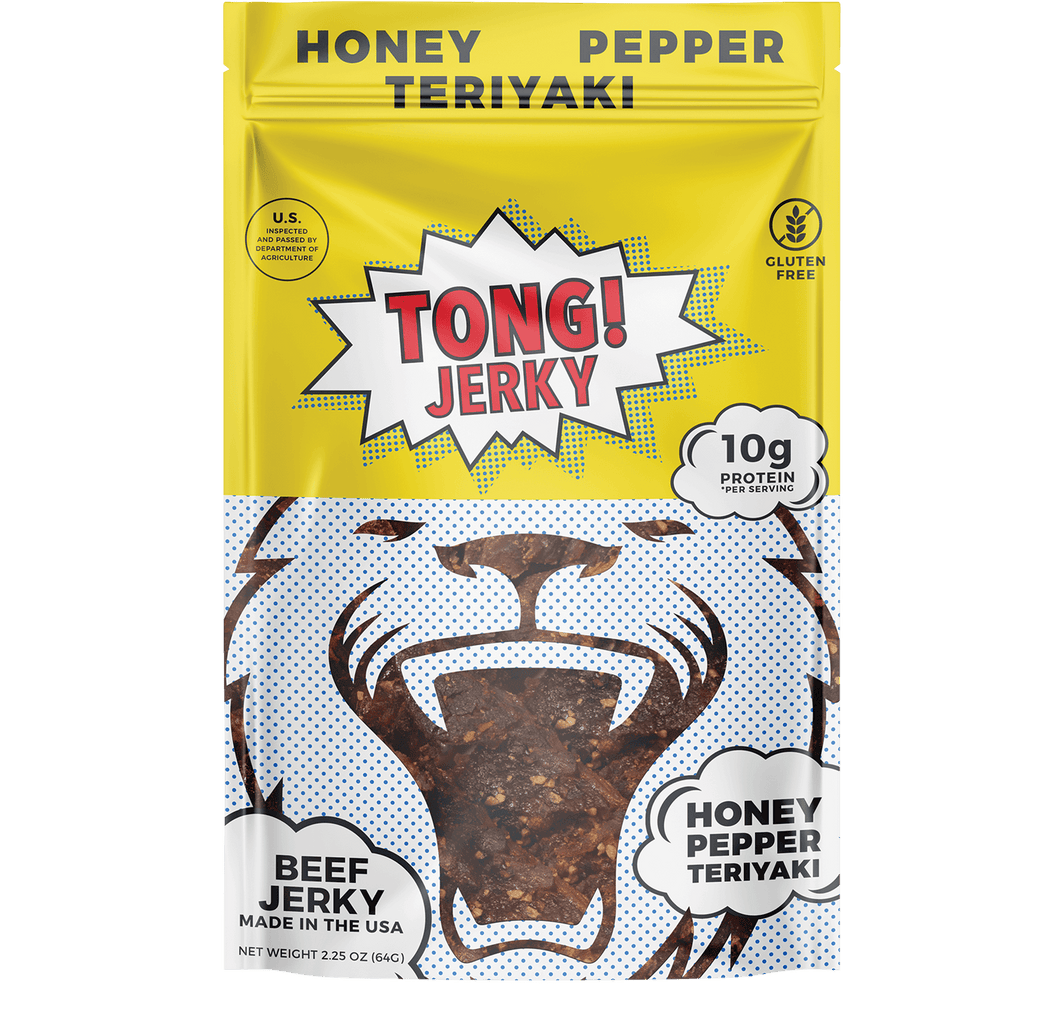 Honey Pepper Teriyaki Beef Jerky - Tong Beef Jerky 