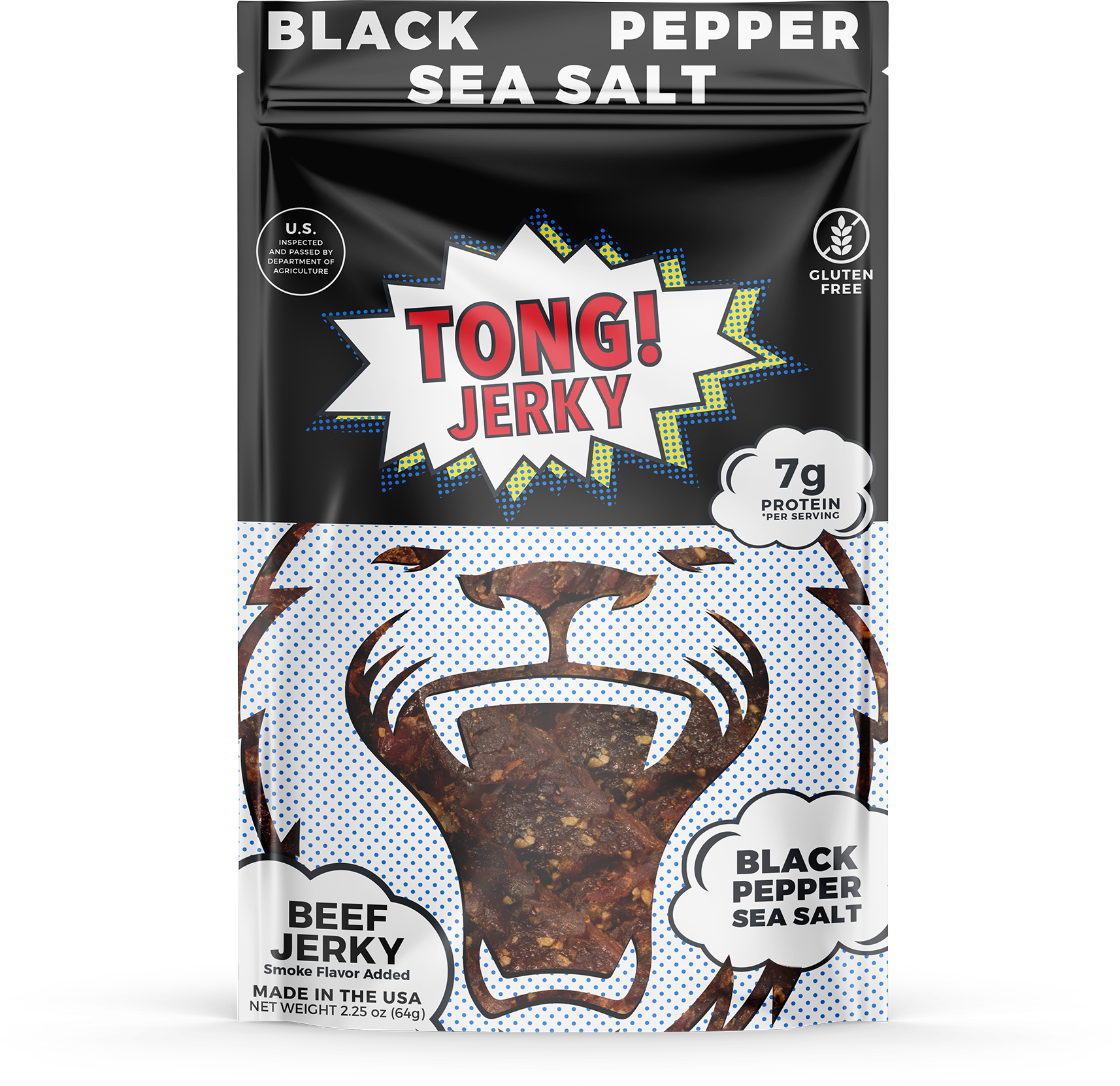 Tong Black Pepper and Sea Salt Beef Jerky - Tong Beef Jerky