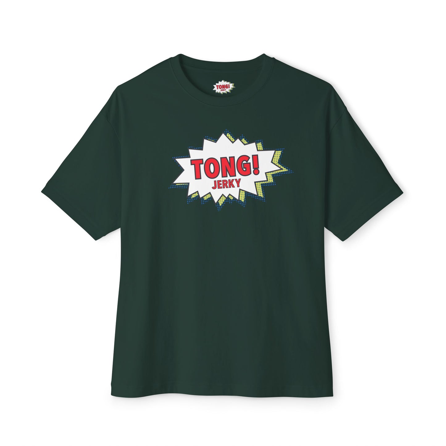 Tong Jerky Unisex Oversized Boxy Tee - Dark Colours