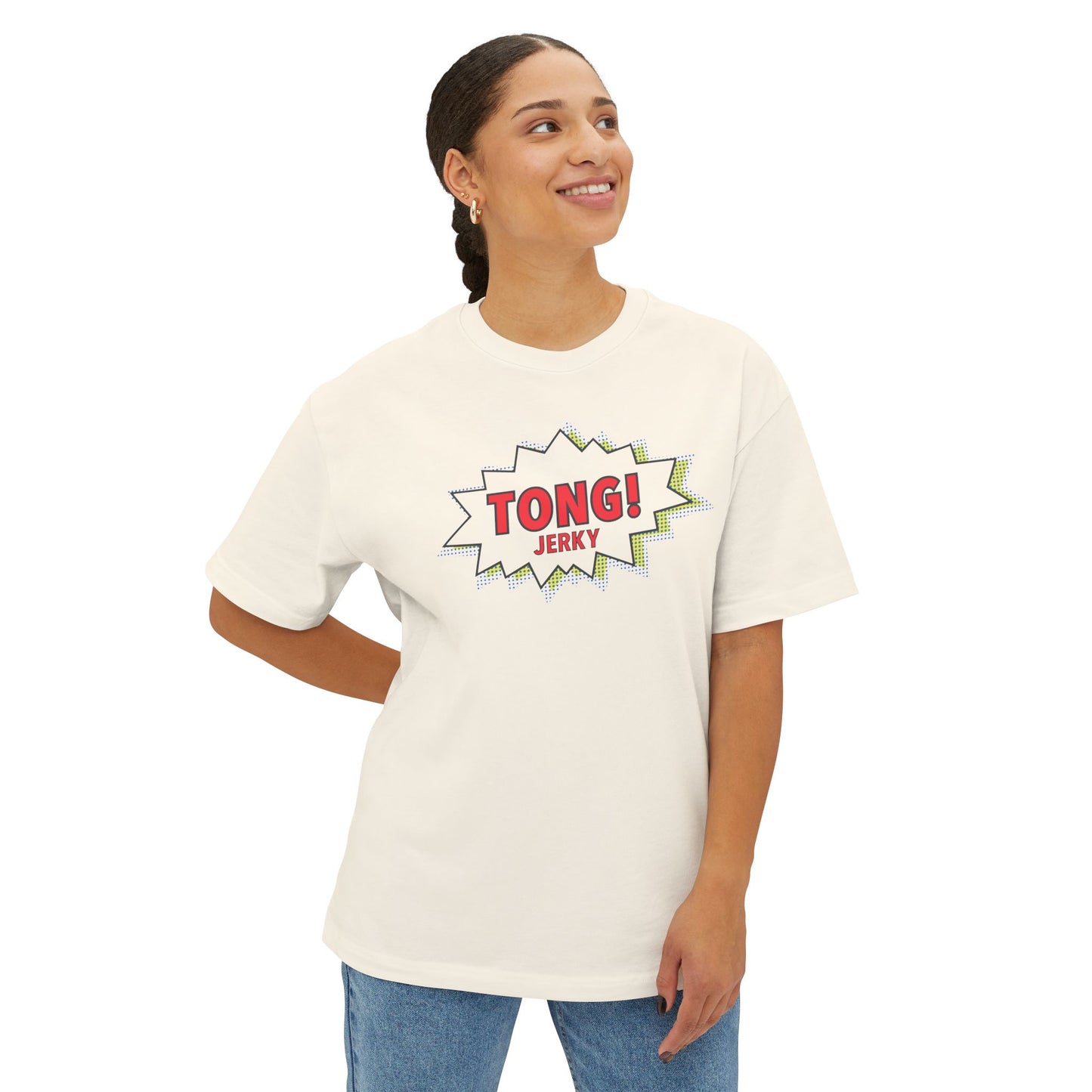 Tong Jerky Unisex Oversized Boxy Tee
