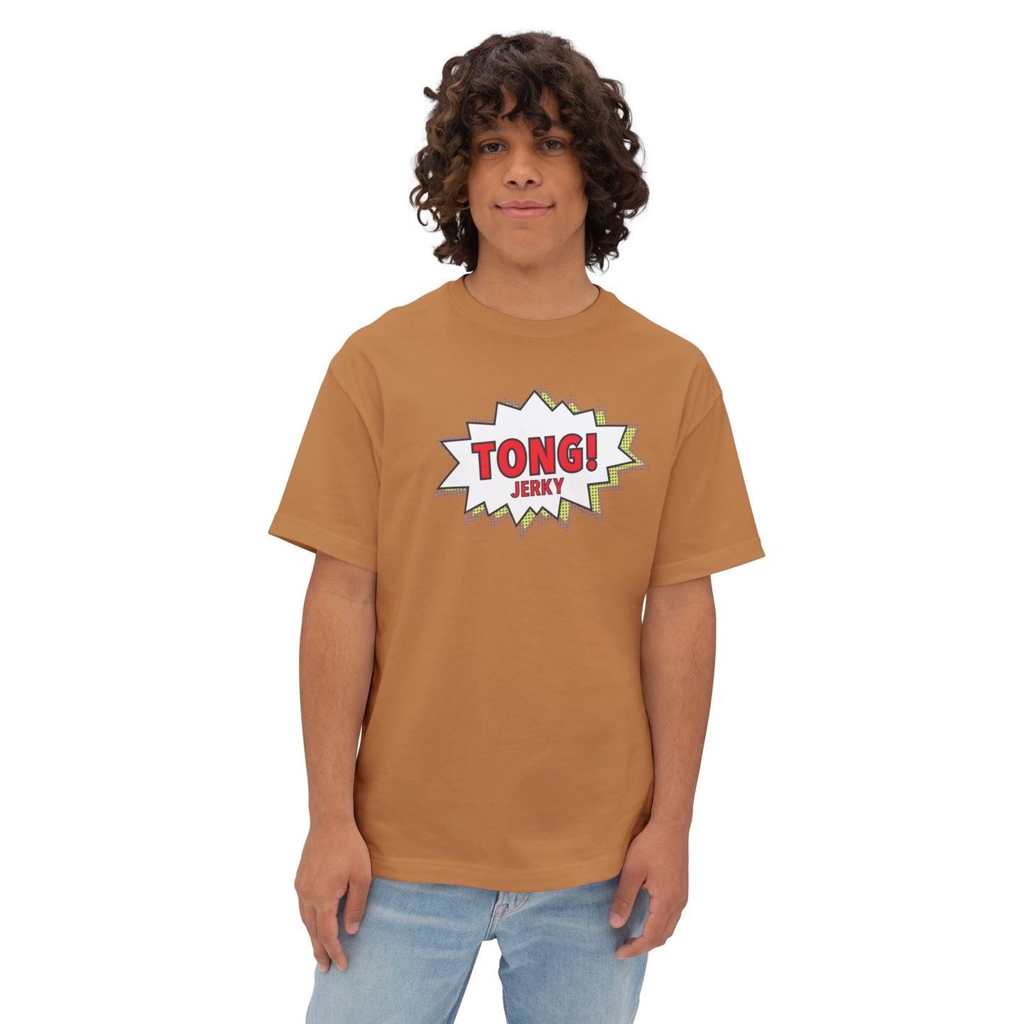 Tong Jerky Unisex Oversized Boxy Tee - Dark Colours