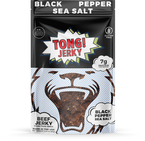 Black Pepper and Sea Salt Beef Jerky - Tong Beef Jerky 