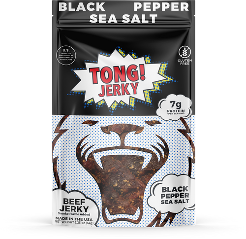 Tong Black Pepper and Sea Salt Beef Jerky - Tong Beef Jerky 